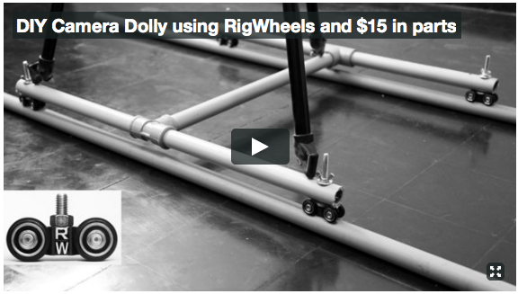 DIY Video Camera Dolly using RigWheels and $15 in parts